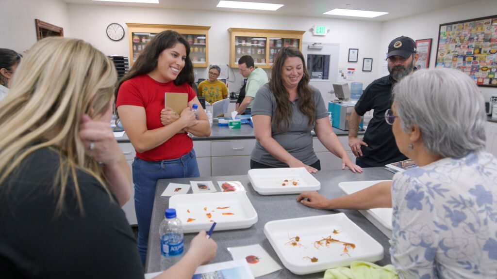 Tomato School Students in Lab